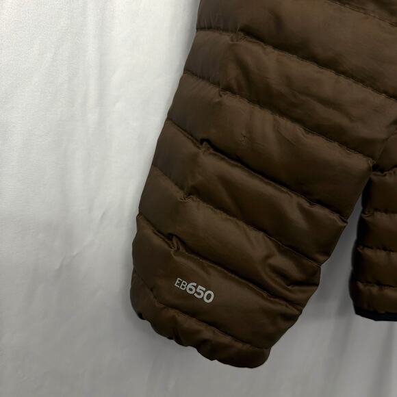 Eddie Bauer Down Puffer Jacket Mens Size Medium Brown Full Zip - Picture 7 of 11